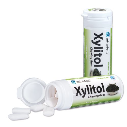 Miradent Xylitol Chewing gum GREEN TEA slika 1