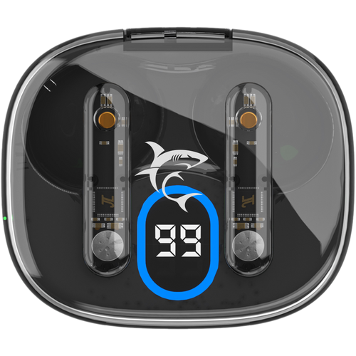 White Shark EARBUDS Slušalice + mikrofon Bluetooth GEB-TWS37 HYPERBEAT - Crne slika 2