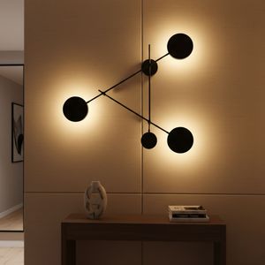 Zidna Lampa Ledos - 15541, boje: Crna