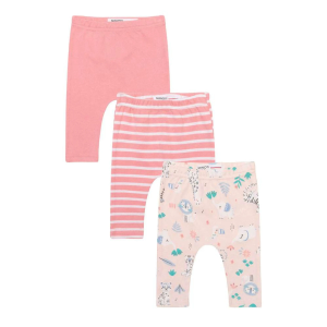 Minoti Helanke za bebe - Roze, 9-12 mj - 3kom
