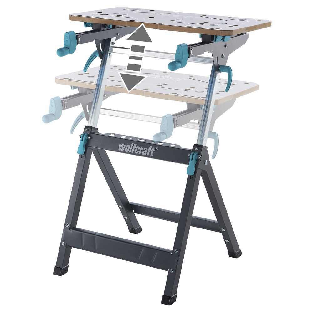Wolfcraft Stol Radni i Stezni Master 750 Ergo / 680 x 700 x 950 mm - 6871000 slika 10