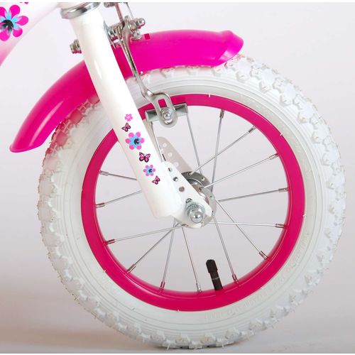 Dječji bicikl Volare Lovely 12" s dvije ručne kočnice roza-bijeli slika 4