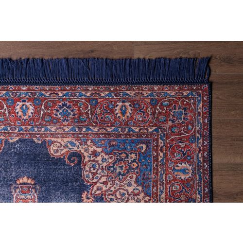 Blues Chenille - Dark Blue AL 87  Multicolor Hall Carpet (75 x 230) slika 3