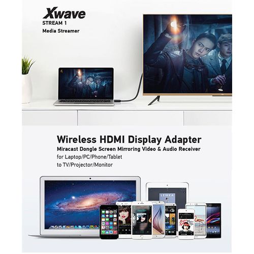 Xwave Stream1 TV MEDIA STREAMING Dongle/Wifi/HDMi/Airplay/DLNA/Miracast from Mobile/Laptop slika 6