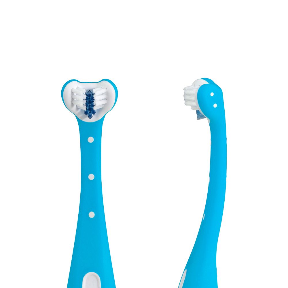 Frida Baby Dječija četkica za zube sa trostrukim uglom Toothhugger, Plava slika 2