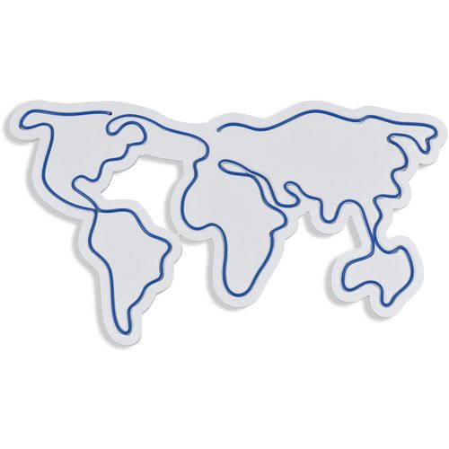 World Map - Blue Blue Decorative Plastic Led Lighting slika 7