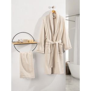 Deluxe - Cream Cream Bathrobe Set