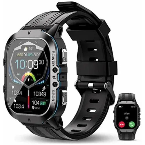 Oukitel BT20 Smart Watch Sport Rugged 350mAh/Heart rate/SpO2/Accelerometer/crno narandasti slika 1