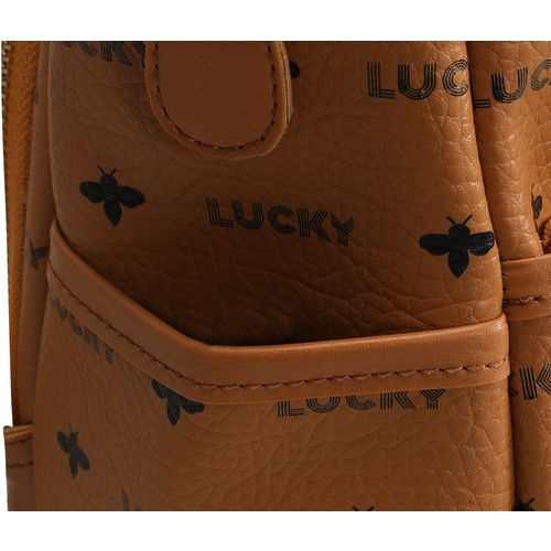 Lucky Bees Ženski ruksak AURORA smeđi, 920 - Mustard slika 12