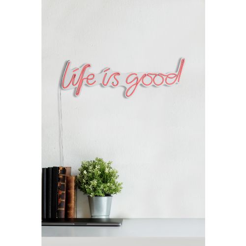 Wallity Ukrasna plastična LED rasvjeta, Life Is Good - Pink slika 4