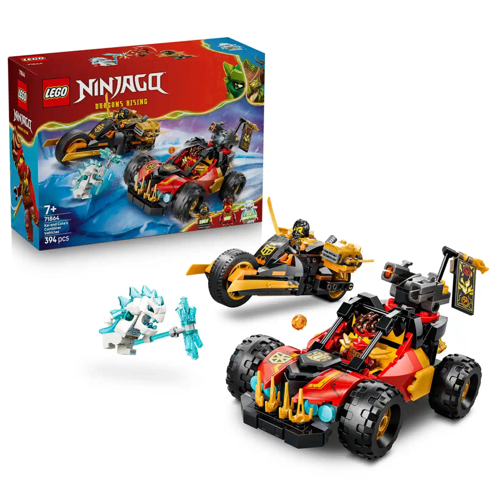 LEGO Ninjago 71864 kombinirana vozila Kaie i Colea slika 1