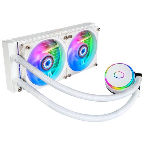 COOLER MASTER MasterLiquid PL240 FLUX White Edition vodeno hlađenje belo (MLY-D24M-A23PZ-RW) slika 1