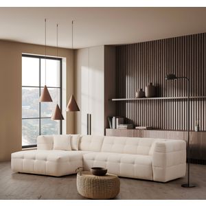Cady 3 Seater Left - Ugao Sofa u Bež Boji