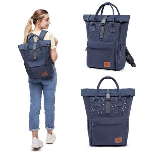 Kinderkraft Moonpack Ranac Za Mamu Confetti Denim  slika 5