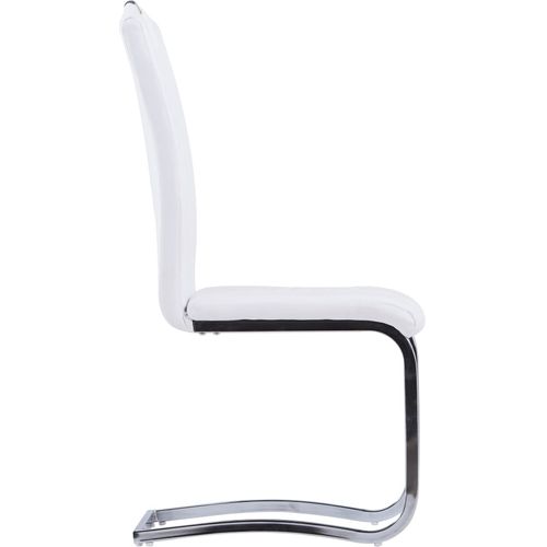 Konzolne blagovaonske stolice od umjetne kože 4 kom bijele slika 33