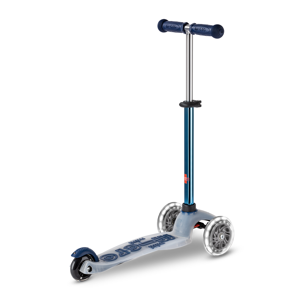 Micro Romobil Mini Deluxe Flux LED, Neochrome Navy slika 4