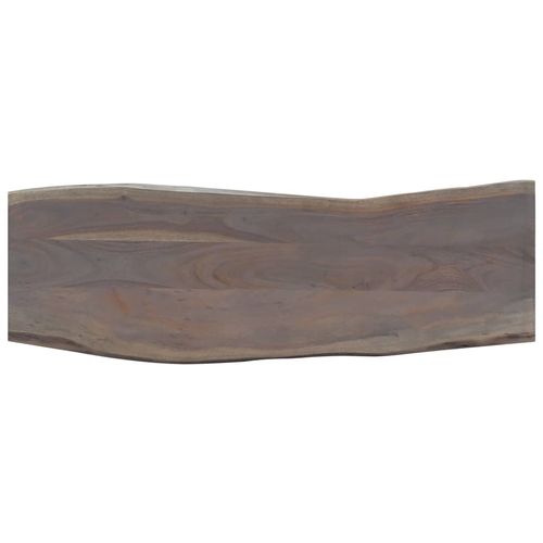 Konzolni stol od bagremovog drva i željeza sivi 115x35x76 cm slika 34