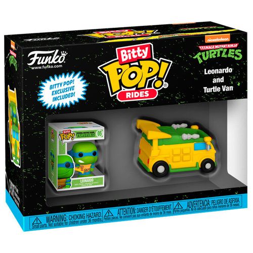 Bitty POP figura Teenage Mutant Ninja Turtles Leonardo i Turtle Van slika 1