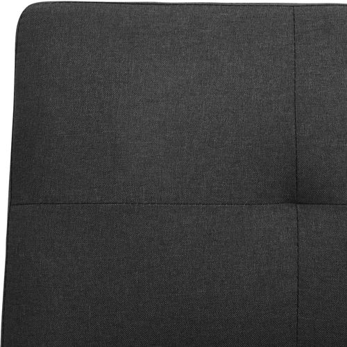 Kauč na razvlačenje od tkanine tamnosivi slika 16