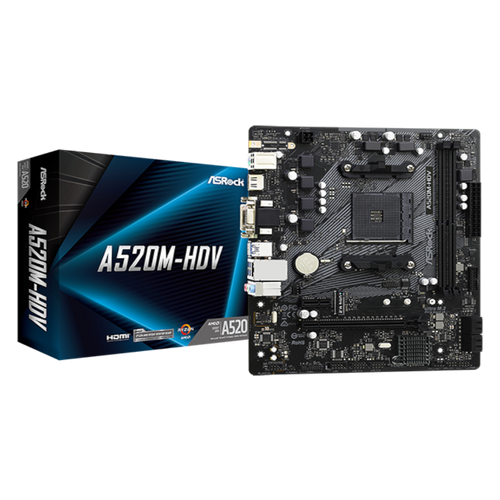 Matična ploča ASROCK AM4 A520 2DDR4 4SATA3 slika 1