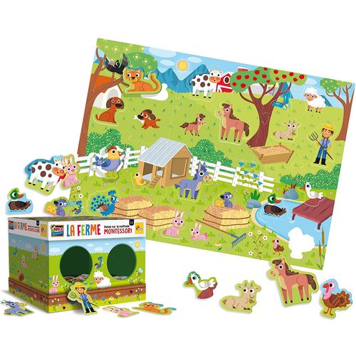 Ls montessori maxi puzzle farma slika 8