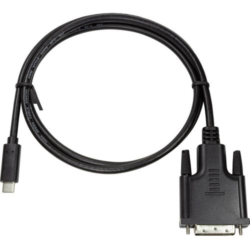 LogiLink USB-C® / DVI adapterski kabel USB-C® utikač, DVI-D 24+1-polni utikač 1.80 m crna UA0331  USB-C® Display kabel slika 3