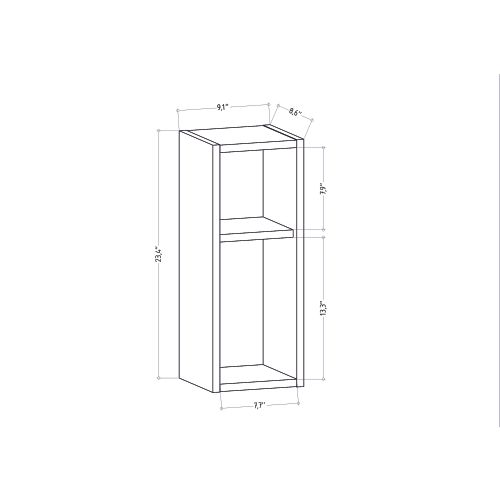 Sault - Beli Noćni Ormarić White Nightstand slika 6