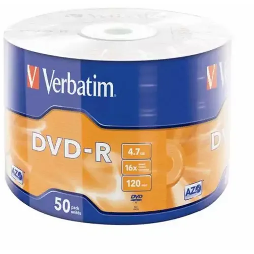DVD-R Verbatim 16x 1/50 MATT SILVER AZO/WRAP slika 1
