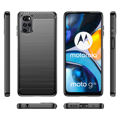 Techsuit Carbon Silicone maska za Motorola Moto G22 slika 6