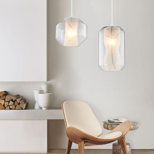 TOOLIGHT VISEĆA STROPNA SVJETILKA WHITE MARBLE APP908-1CP slika 3