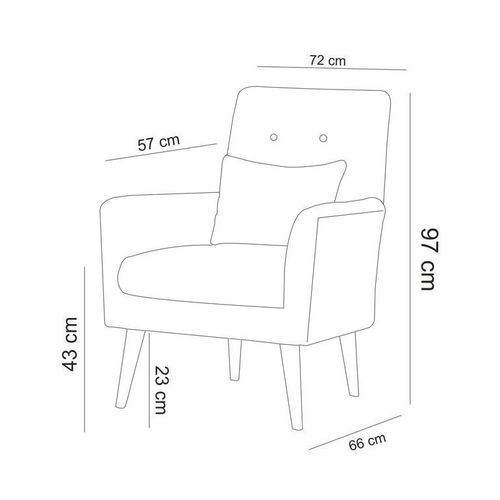 Komplet troseda i fotelje Atelier Del Sofa Aqua-TKM06-1048 u tamnoplavoj boji slika 10