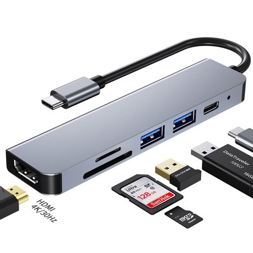 Adapter-konverter USB Tip C 3.1 na HDMI/3xUSB slika 3