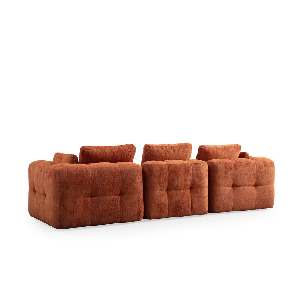 Amaris 3-Sjedalna Sofa - Narandžasta slika 5