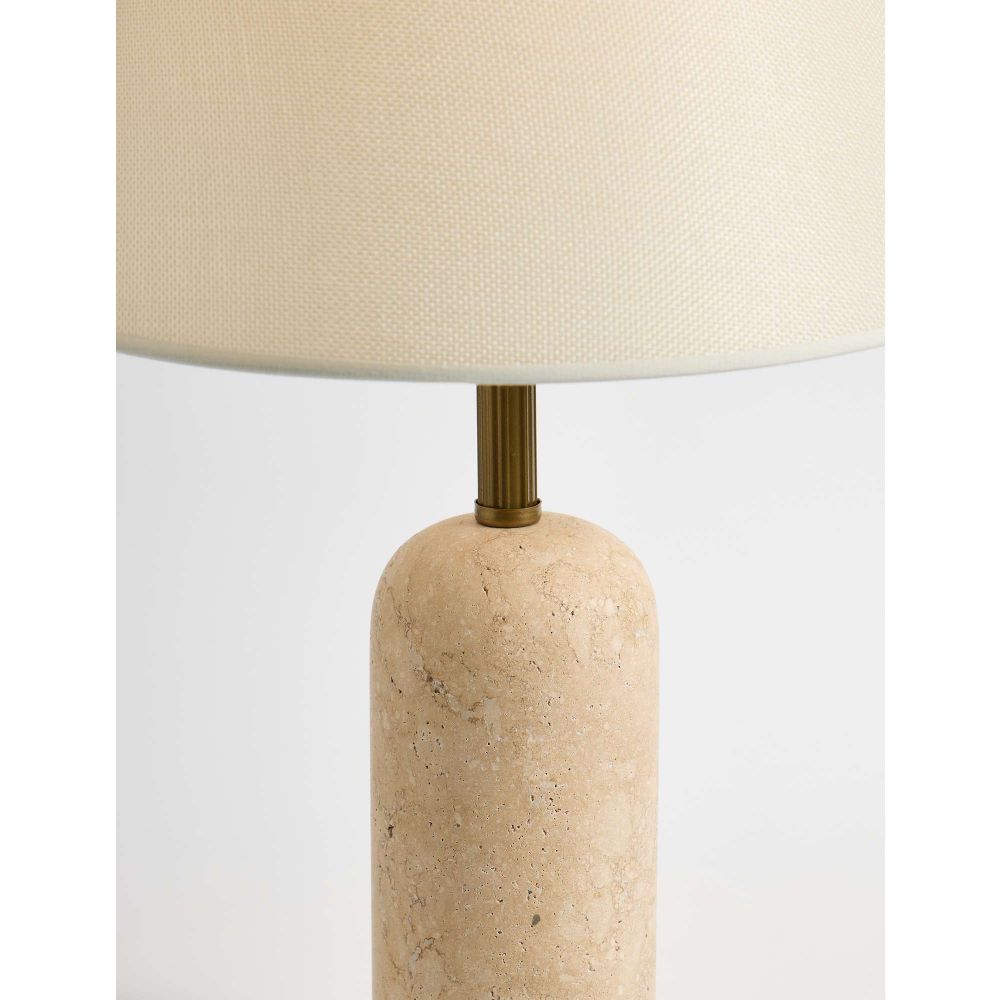 Lampa za Sto Kumas sa Sapkom od Travertina - boje: krem bež slika 4
