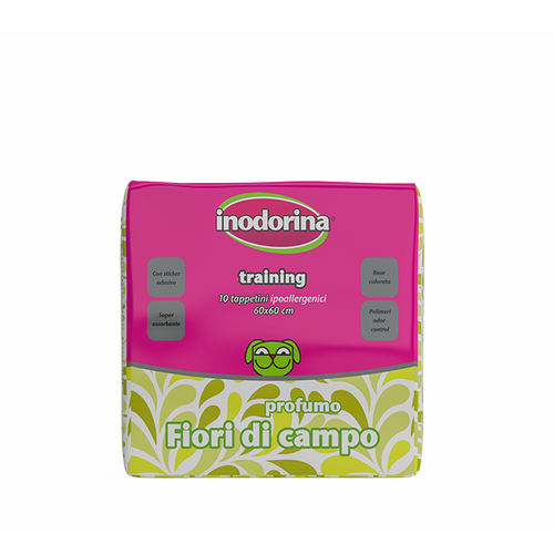 Inodorina Training pads Flower parfume, pelene za pse 60x60 10 kom slika 2