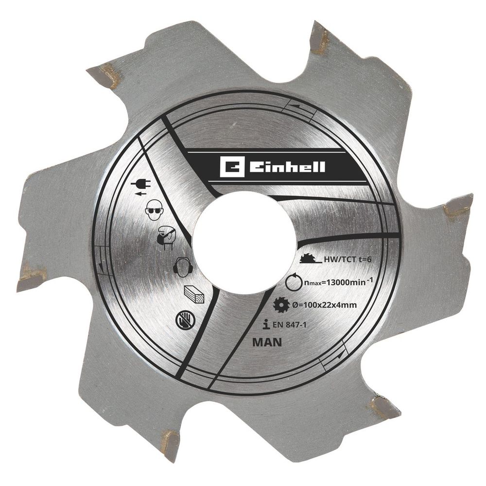 Einhell Pribor za kekserice, TCT rezni list, 100x22x38mm, T6 slika 1