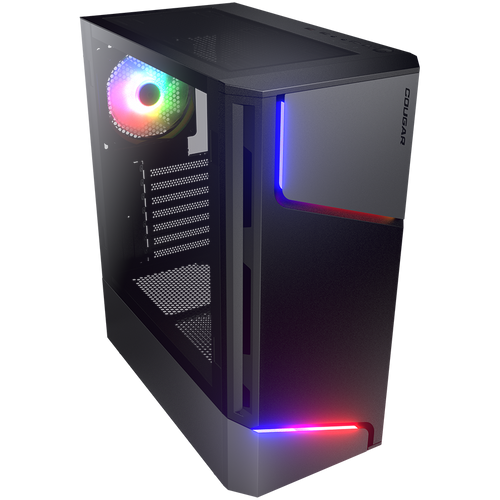 COUGAR | MX360 RGB | PC Case | Mid Tower / Metal Front Panel with ARGB strips / 1 x ARGB Fan / TG Left Panel slika 2