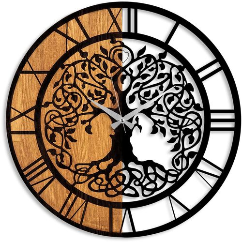 Wooden Clock - 64 Walnut
Black Decorative Wooden Wall Clock slika 5