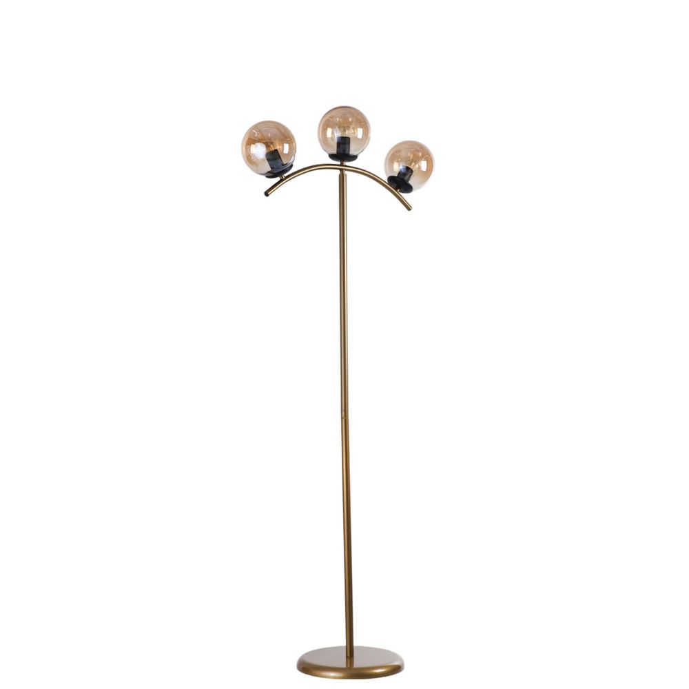 Opviq Podna lampa 879, med, zlatna slika 2