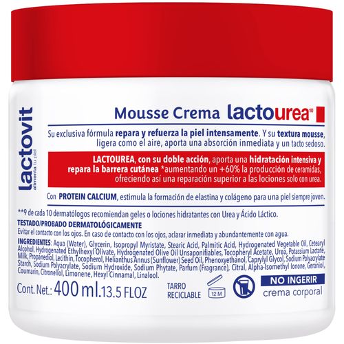 Lactovit Lactourea mousse krema za tijelo, 400 ml slika 2