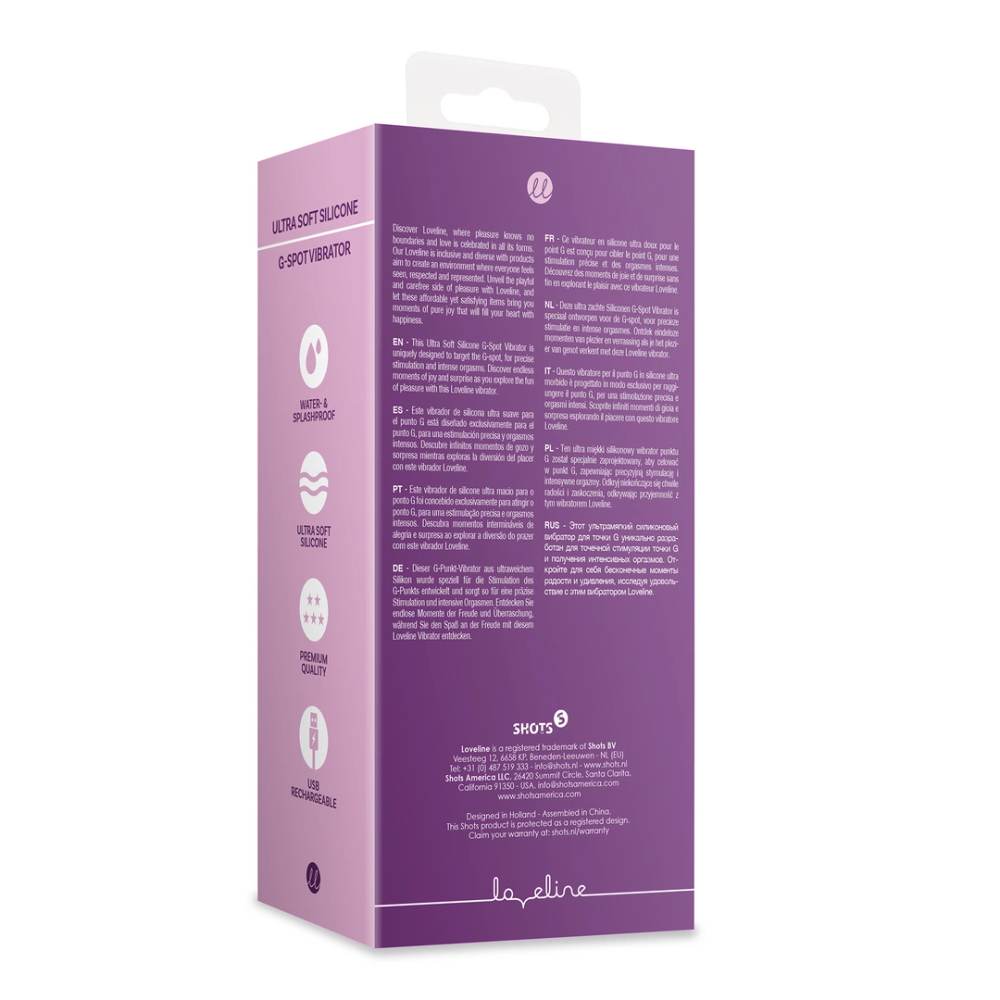 Loveline by Shots Ultra mekani silikonski vibrator za G-točku - Orchidee Purple slika 3