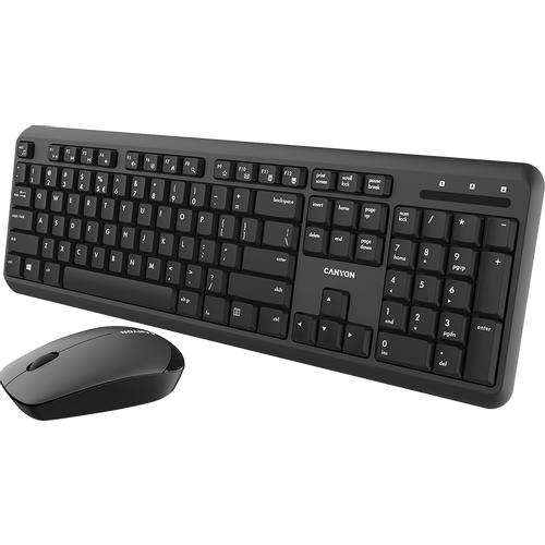 Canyon SET-W20 bežični komplet tastatura+miš crni slika 1