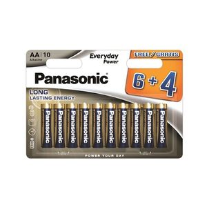 PANASONIC baterije LR6EPS/10BW-AA 10 kom 6+4F Alkalne Ever