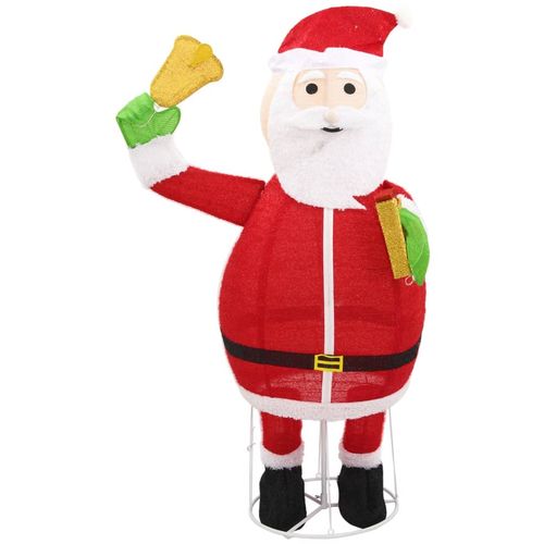 Ukrasna božićna figura Djeda Mraza LED luksuzna tkanina 180 cm slika 5