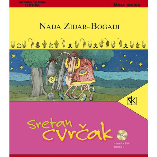  SRETAN CVRČAK + ANIMIRANI FILM NA DVD-u - biblioteka MOJA KNJIGA - Nada Zidar-Bogadi  slika 1