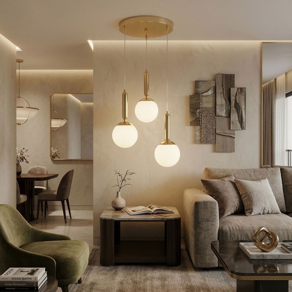Viseća stropna lampa G179-3CP gold slika 5