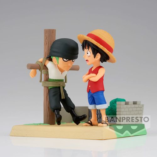 One Piece Log Stories Monkey D Luffy &#38; Roronoa Zoro figure 7cm slika 2