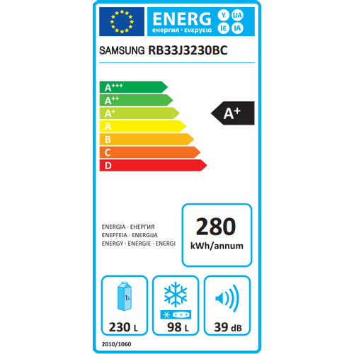 Samsung kombinirani hladnjak RB33J3230BC/EF  slika 2