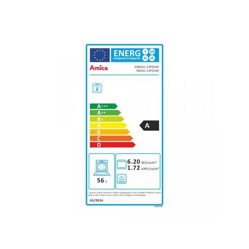 Amica Plinski Štednjak 508GG1.23PO W Bijeli (55346) slika 4