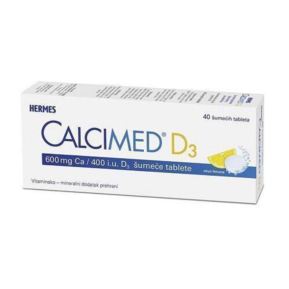 CALCIMED D3 EFF A40 - Šumeće Tablete za Zdravlje Kostiju i Zuba slika 1